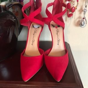 Penny loves Kenny Heels, Red, 7M